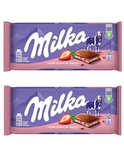 Tabletă ciocolată Milka, 87-100 g, diverse sortimente