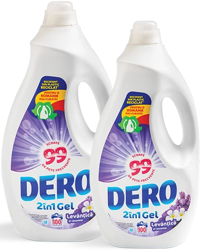 Detergent de rufe lichid, Dero, 5L, 100 spălări