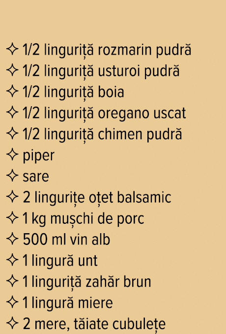   1 2 linguriță rozmarin pudră   1 2 linguriță usturoi pudră   1 2 linguriță boia   1 2 linguriță oregano uscat   1 2   