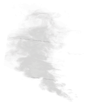 White smoke collection on black background