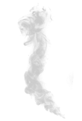 White smoke collection on black background