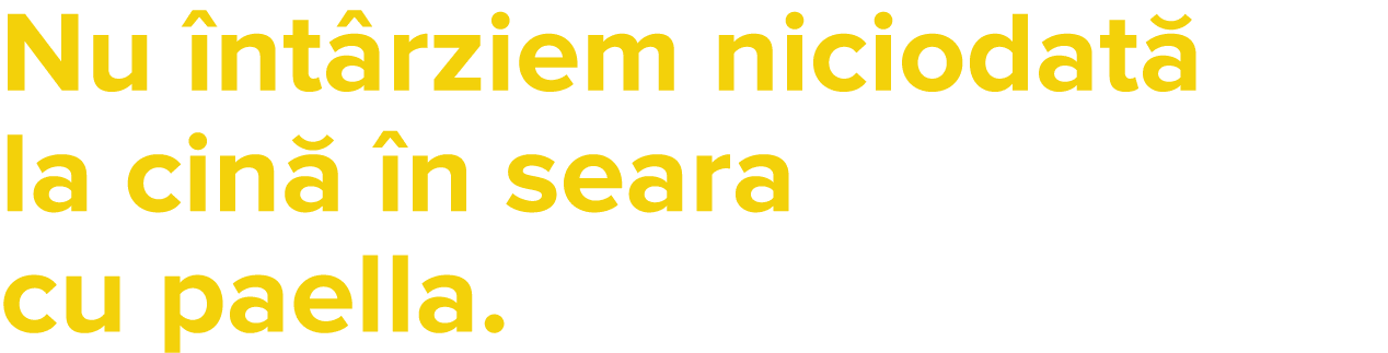 Nu  nt rziem niciodat  la cin   n seara cu paella 