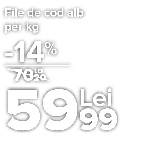 File de cod alb per kg     