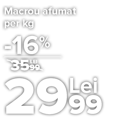 Macrou afumat  per kg     