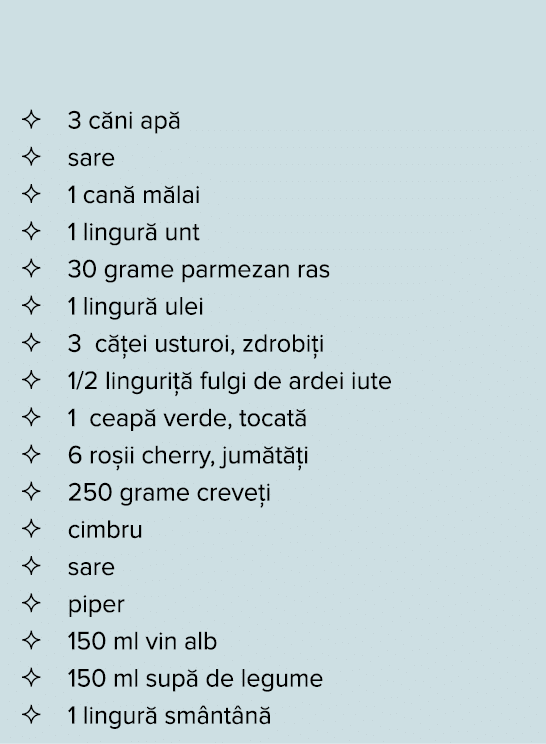    3 c ni ap     sare    1 can  m lai    1 lingur  unt    30 grame parmezan ras    1 lingur  ulei    3 c  ei usturoi,   