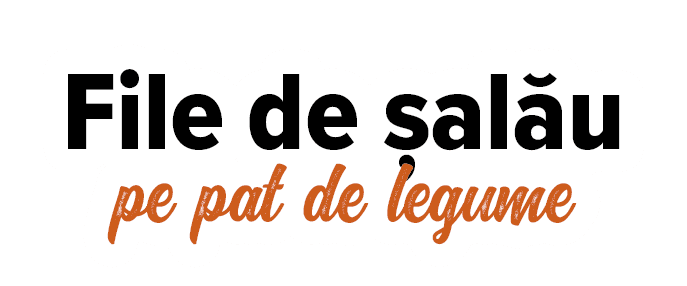 File de șalău pe pat de legume