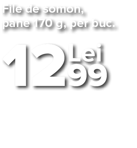 File de somon, pane 170 g, per buc    