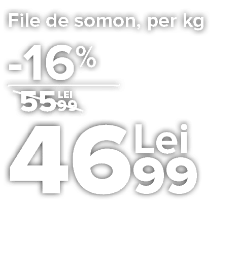 File de somon, per kg     