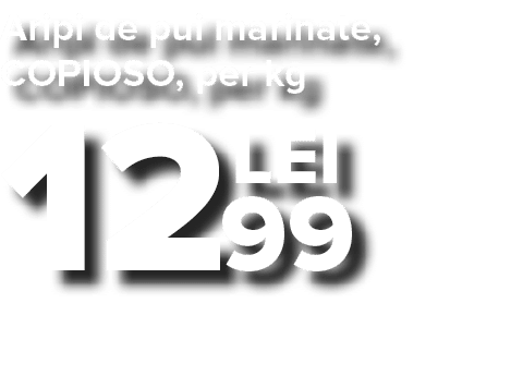 Aripi de pui marinate, COPIOSO, per kg 