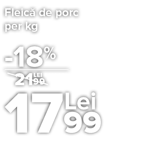 Fleic  de porc per kg     