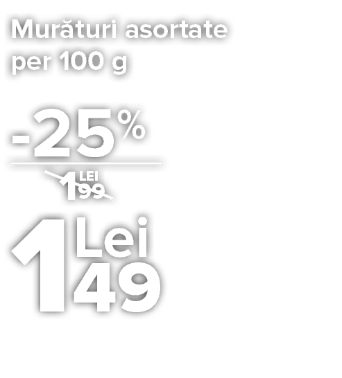 Mur turi asortate per 100 g     
