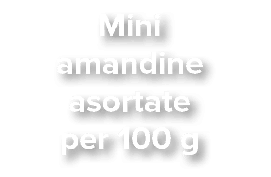 Mini amandine asortate per 100 g 