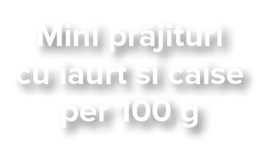 Mini pr jituri cu iaurt si caise per 100 g 