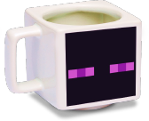 Cană pătrată model ENDERMAN