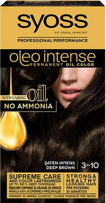 Vopsea de păr fără amoniac Syoss Oleo Intense, 115ml, diverse nuanțe
