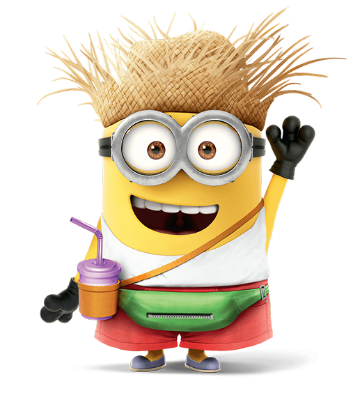 Minion cu pălărie de paie