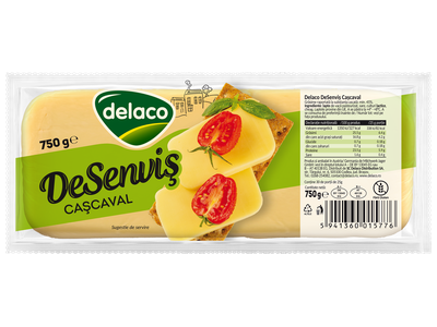 Cașcaval clasic/afumat DeSenviș, Delaco, 750/730g