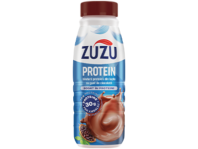 Băutură proteică din lapte, ciocolată/vanilie Zuzu, 500ml