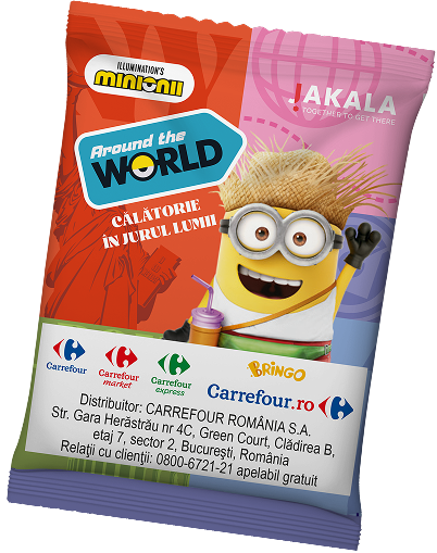 Pliculeț cu jetoane Minionii