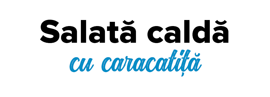 Salat  cald  cu caracati  